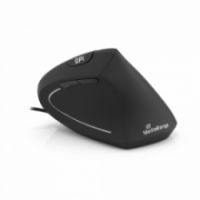 MEDIARANGE MOUSE CORDED ERGONOMIC 6-BUTTON OPTICAL FOR RIGHT-HANDERS (BLACK, WIRED) (MROS230)