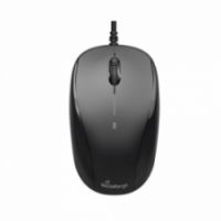MEDIARANGE OPTICAL MOUSE CORDED 3-BUTTON (BLACK, WIRED)